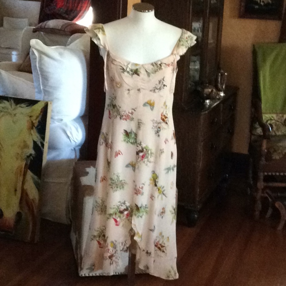NANETTE LEPORE BEAUTFUL SILK CHIFFON DRESS